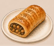 Mushroom & Chickpea Vegan Roll